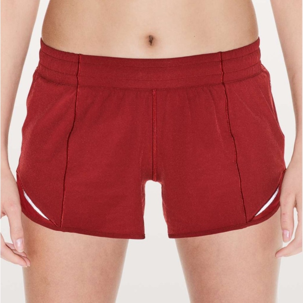 Lululemon Hotty Hot Shorts in Dark Sport Red